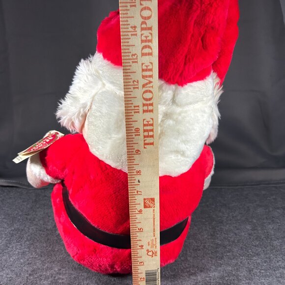 Vintage Santa Claus Plush Stuffed Animal Toy Christmas Big Taiwan - Picture 3 of 14